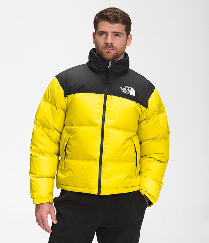 Plumifero The North Face Hombre 1996 Retro Nuptse - Colombia HGJSUR237 - Amarillo/Negras